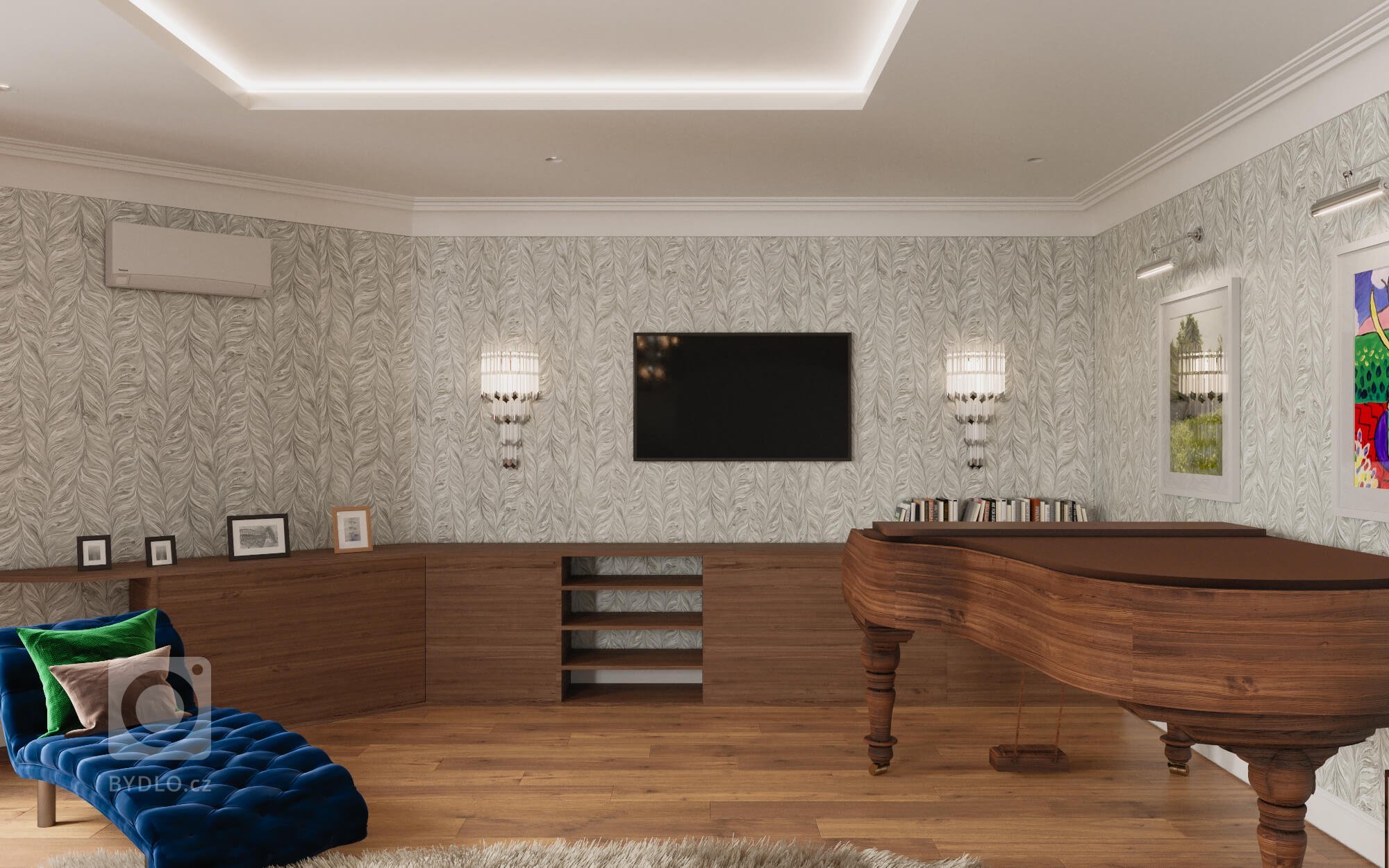 Návrh obývacího pokoje v domě, kde byl již zastaralý interiér a rodina požadovala refresh. Jeden z mála klientů se nebáli prostor oživit barvami , barevnými…