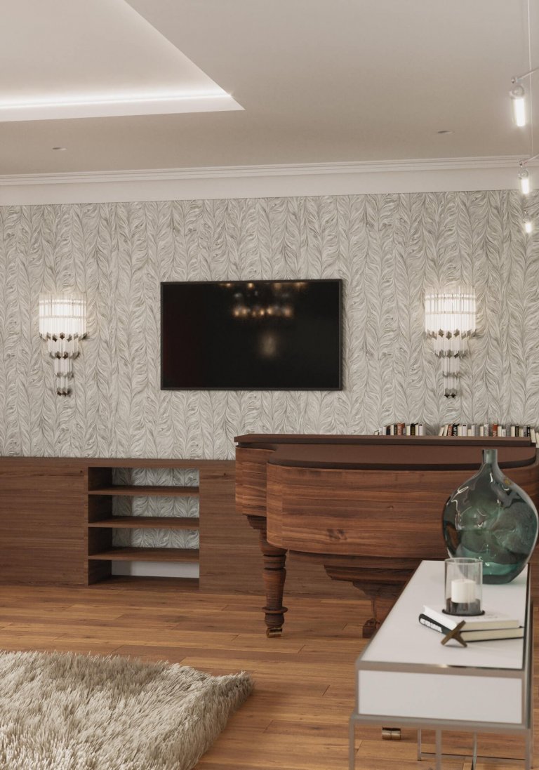 Návrh obývacího pokoje v domě, kde byl již zastaralý interiér a rodina požadovala refresh. Jeden z mála klientů se nebáli prostor oživit barvami , barevnými…