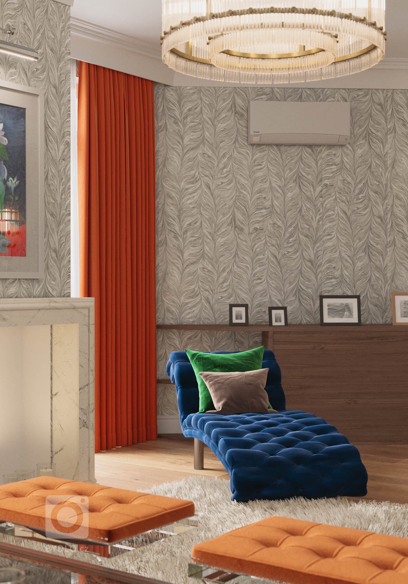 Návrh obývacího pokoje v domě, kde byl již zastaralý interiér a rodina požadovala refresh. Jeden z mála klientů se nebáli prostor oživit barvami , barevnými…