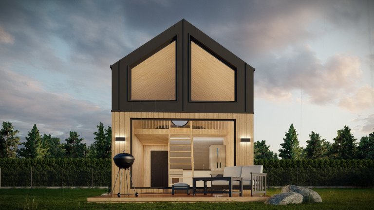 Vizualizace exteriéru malého tinyhousu pro klienta. Nechte si také zpracovat vizualizaci od nás se všímvšudy. Ke všem projektům přistupujeme individuálně.
