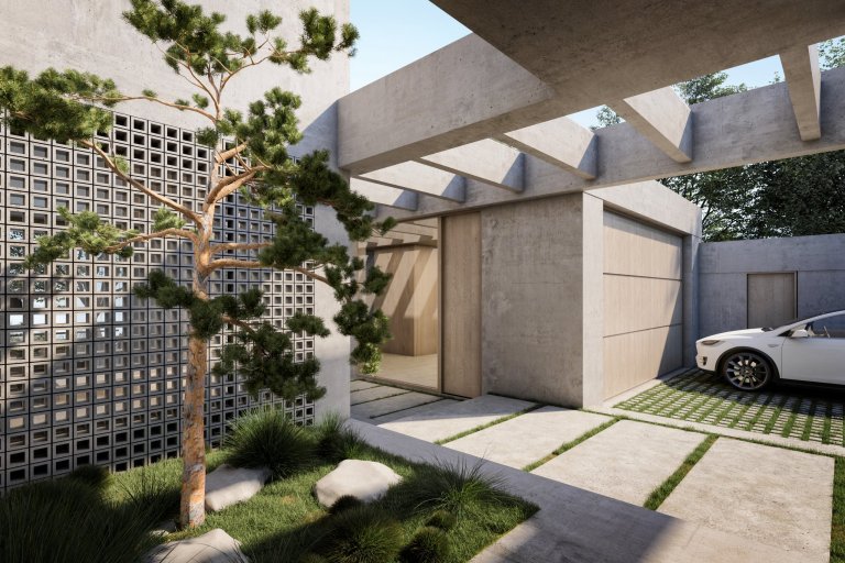 Architektonický návrh rodinného domu v Černošicích

Výsledkem je moderní minimalistická vila z pohledového betonu teplé šedé barvy. Snahou bylo vytvořit na…