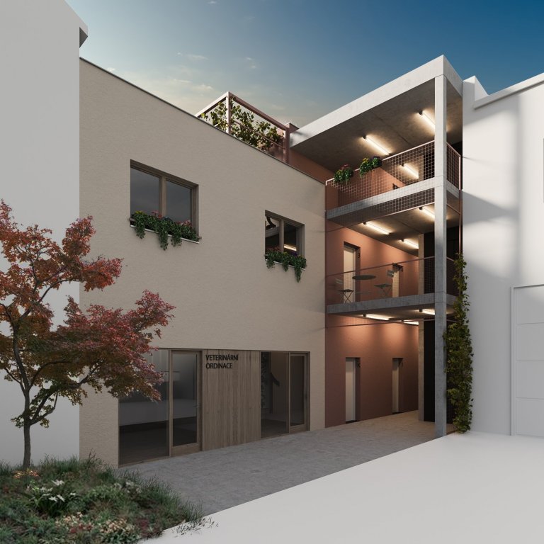 Architektonický návrh přestavby stávajícího chátrajícího objektu penzionu v centru obce Nedvězí u Říčan.

Cílem bylo navrhnout na jeho místo dům se sociálními…