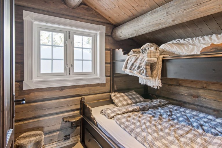 Norský srub v horách