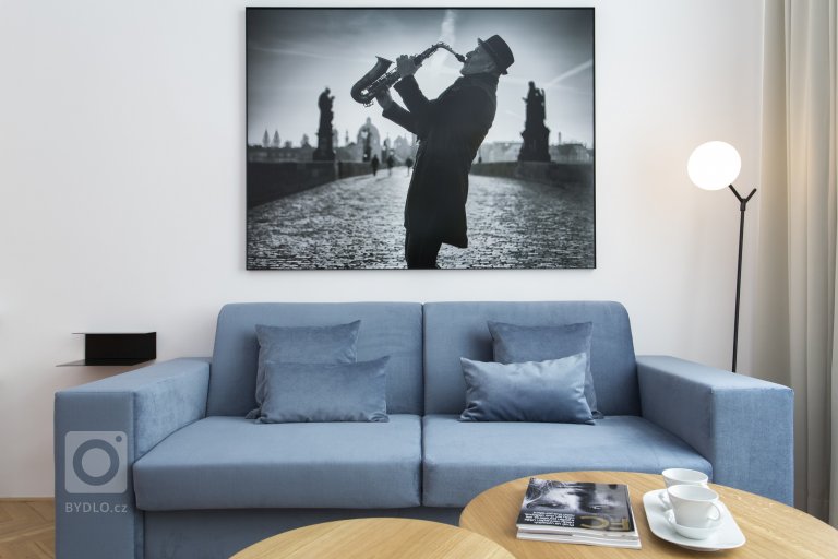 Při pohledu na interiér bytu 1+1 v Bílkově ulici neunikne pozornosti výrazná barevnost vybavení. Intenzivní barvy potahových materiálů v kombinaci s bílým a…