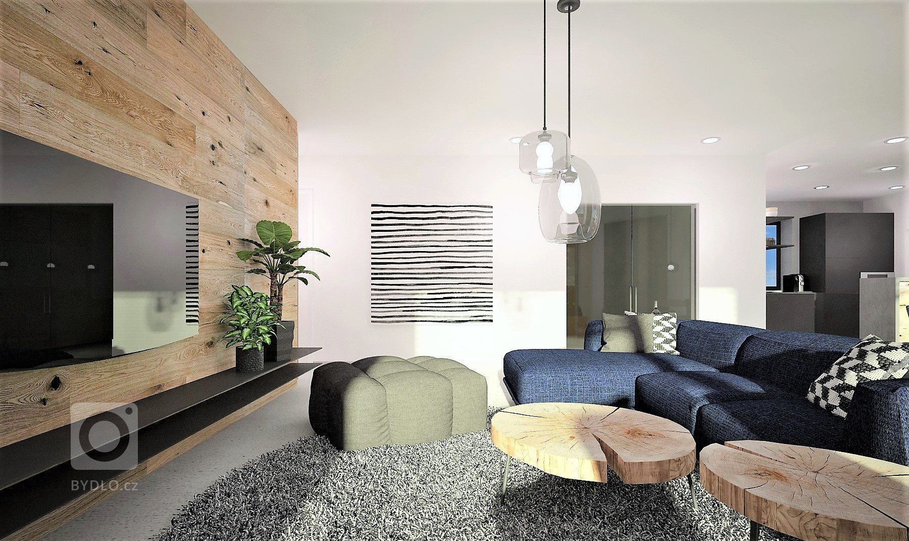 Inteirér je navržen v minimalistickém stylu, kde se skloubí tóny šedé a bílé. Na podlaze pro sjednocení a čistotu prostoru bude epoxidová stěrka, doplňkově…