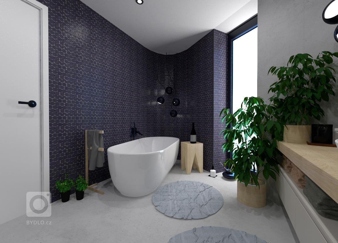 Inteirér je navržen v minimalistickém stylu, kde se skloubí tóny šedé a bílé. Na podlaze pro sjednocení a čistotu prostoru bude epoxidová stěrka, doplňkově…