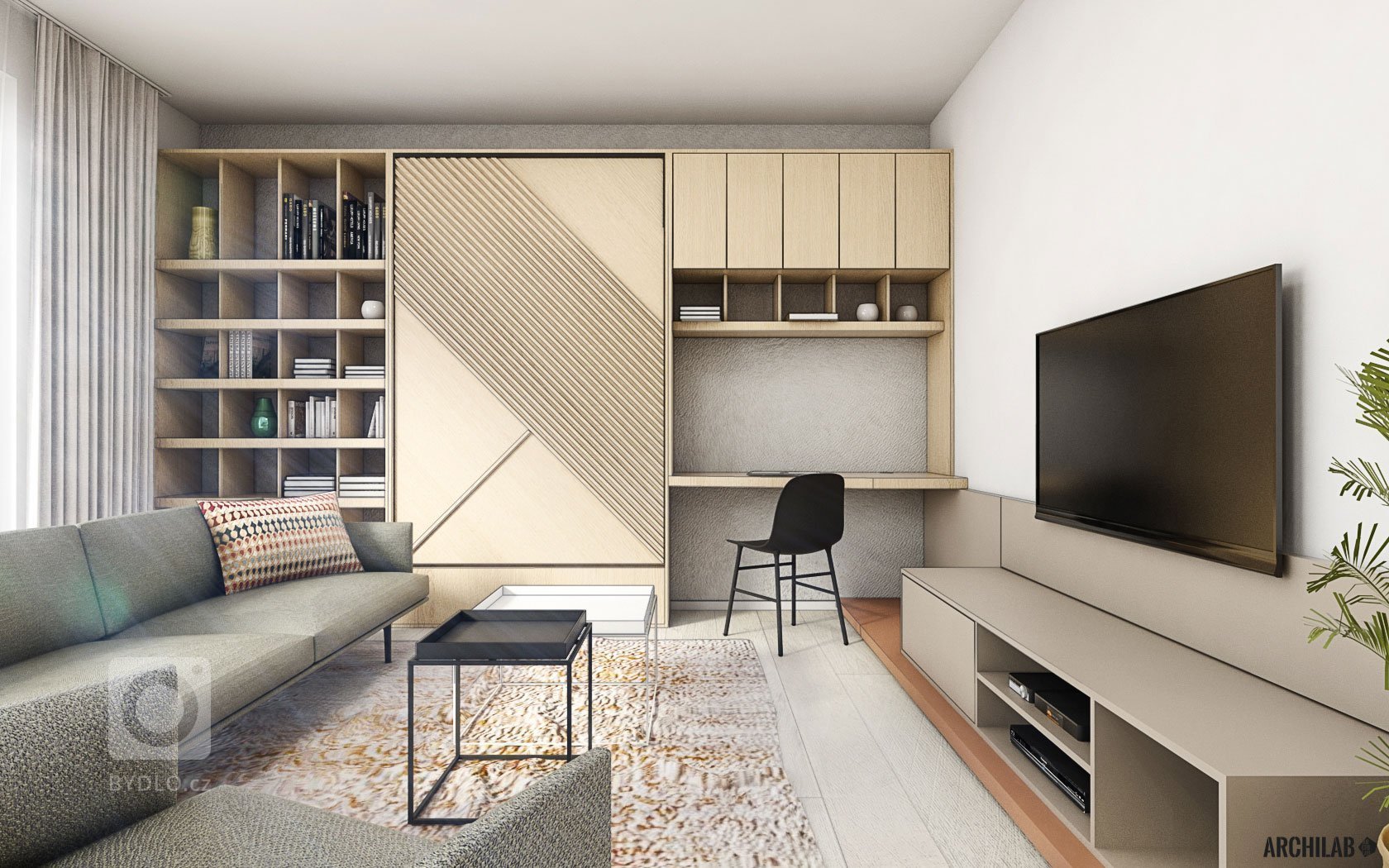 Do novostavby bytového domu v Rohožníku sme navrhli útulný a inšpiratívny interiér menšieho 2-izbového bytu. Starostlivo zvolený koncept dotvárajú premyslené materiály a povrchy. Akcent v podobe terakotovej farby sme dali na kuchyňu, ktorá tvorí ideovú dominantu prepojeného priestoru.