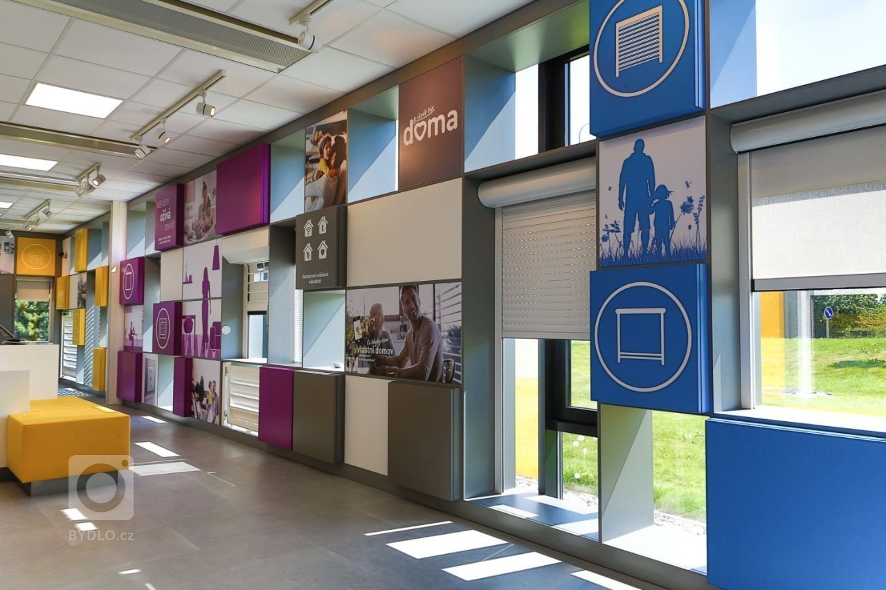 Interiér nového showroomu firmy Somfy.
