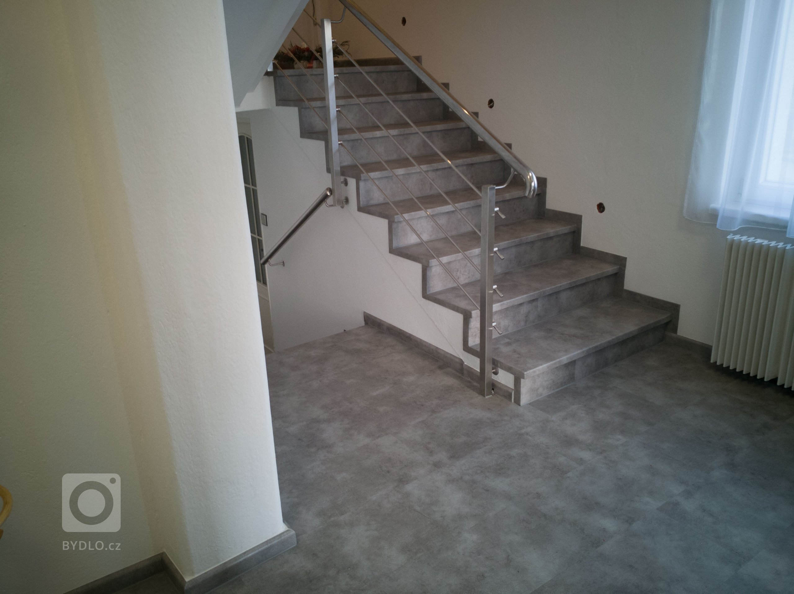 Finální stav schodiště po renovaci