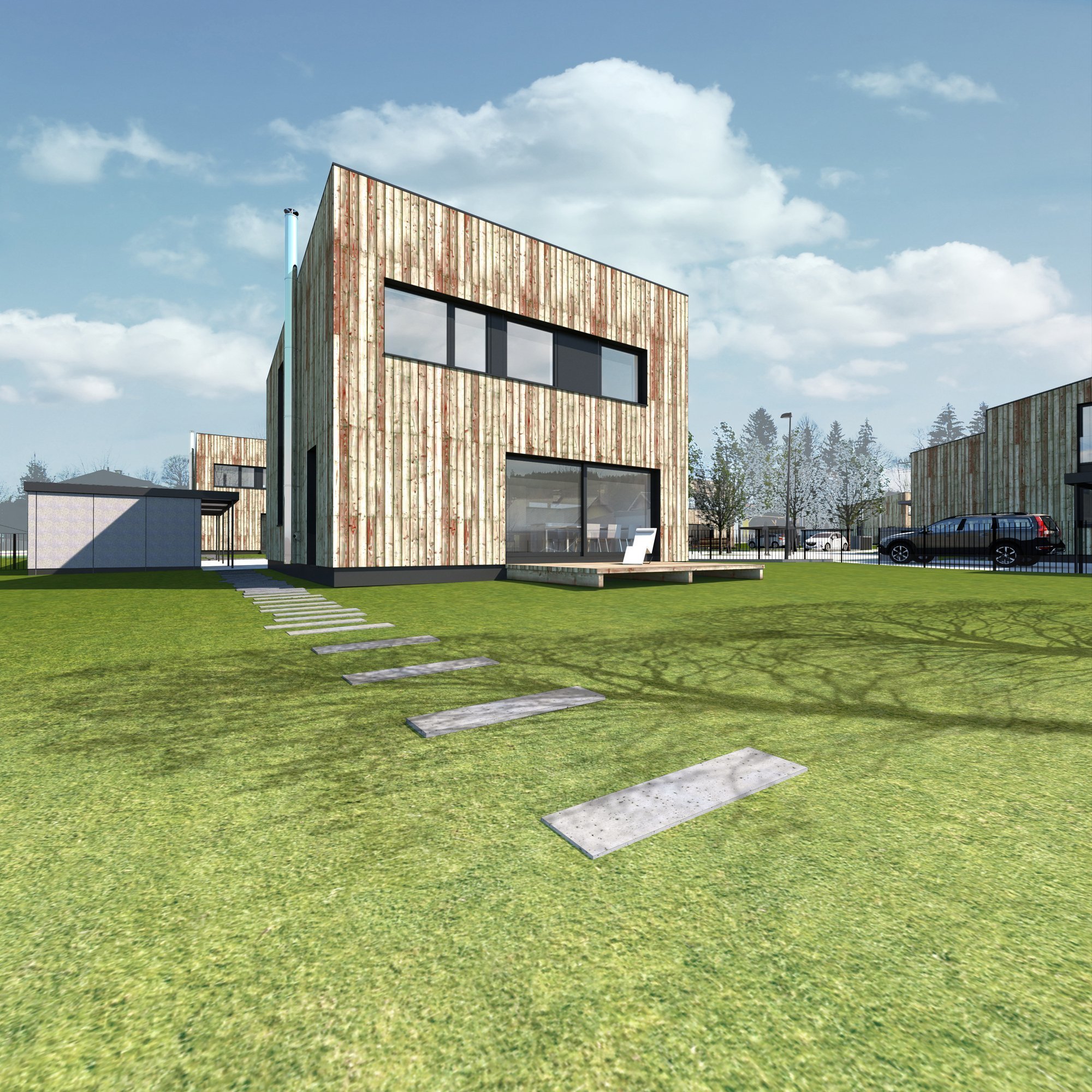 soubor 14 rodinných domů, Vrchlabí
spoluautor Radim Oblouk
ve výstavbě
