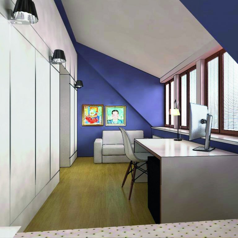 rekonstrukce podkrovního bytu, Praha
realizováno
