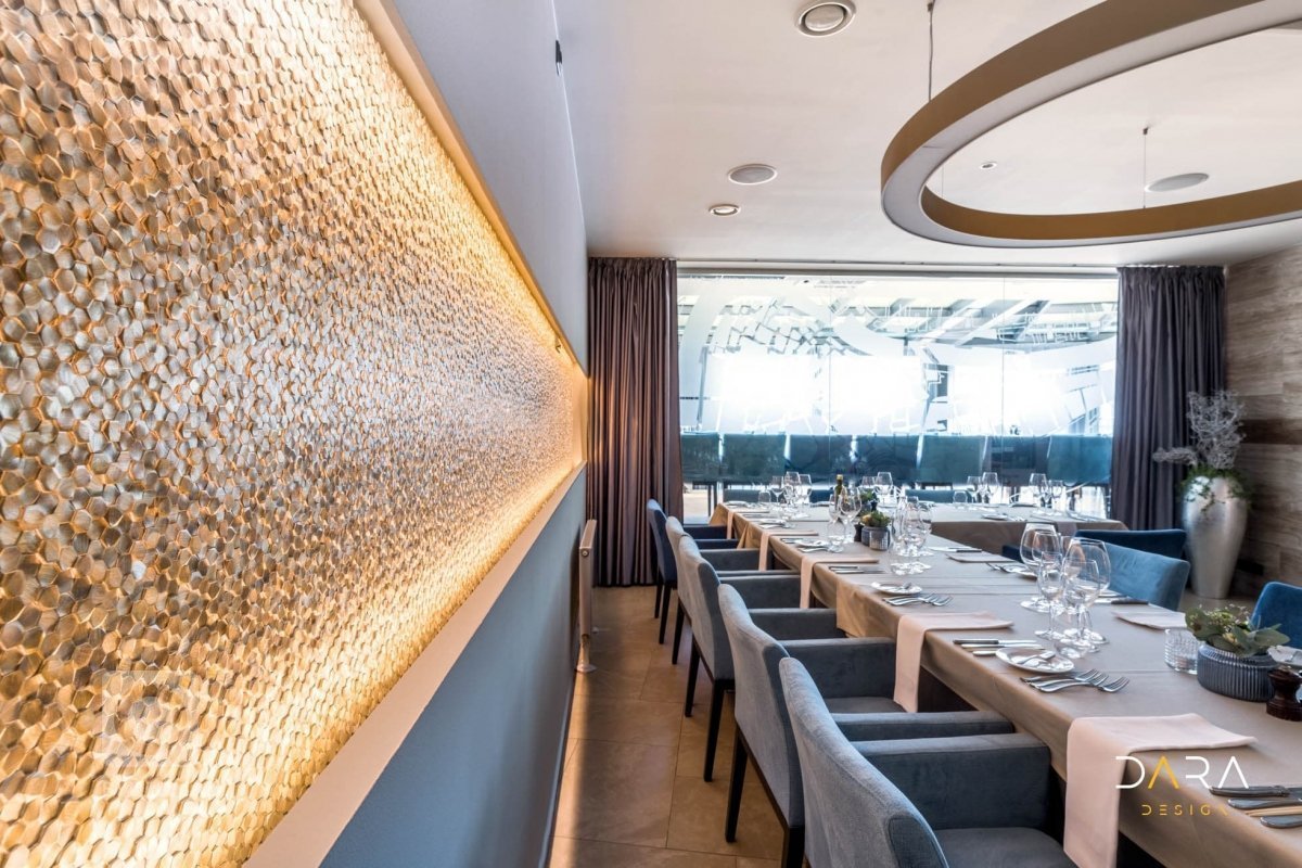 Dodávka mozaiek, obkladů a dlažeb v prestižní&nbsp;restauraci v Brně.&nbsp;
