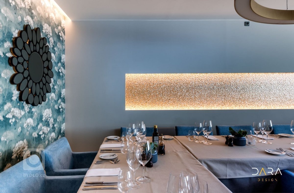 Dodávka mozaiek, obkladů a dlažeb v prestižní&nbsp;restauraci v Brně.&nbsp;
