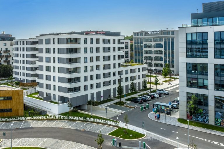 Luxusní, přitom decentní a vkusný - byt v Rezidenci Waltrovka