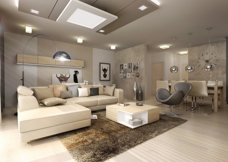 Doplňky a detaily, jako třeba lakované úchytkové profily na kuchyňské lince, ve svěže zelené barvě jsme použili pro oživení interiéru ve&nbsp;variantě návrhu s…