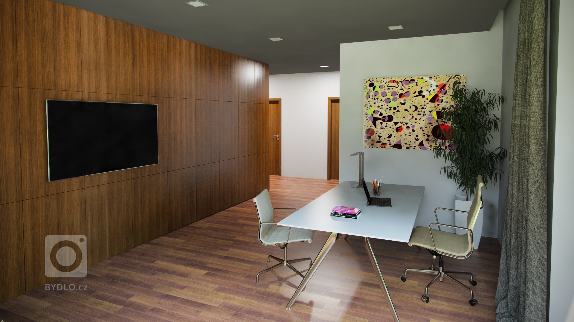 Architektonická studie rodinného domu.
