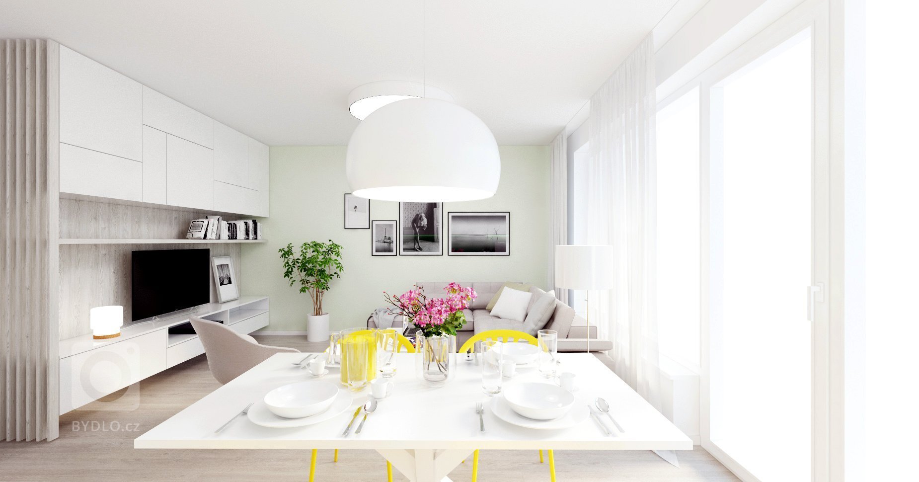 Svieži, dynamický a hravý - taký je tento interiér bytu v projekte Bory Bývanie.
4-izbový byt s výbornou dispozíciou je charakteristický spojenou dennou zónou…