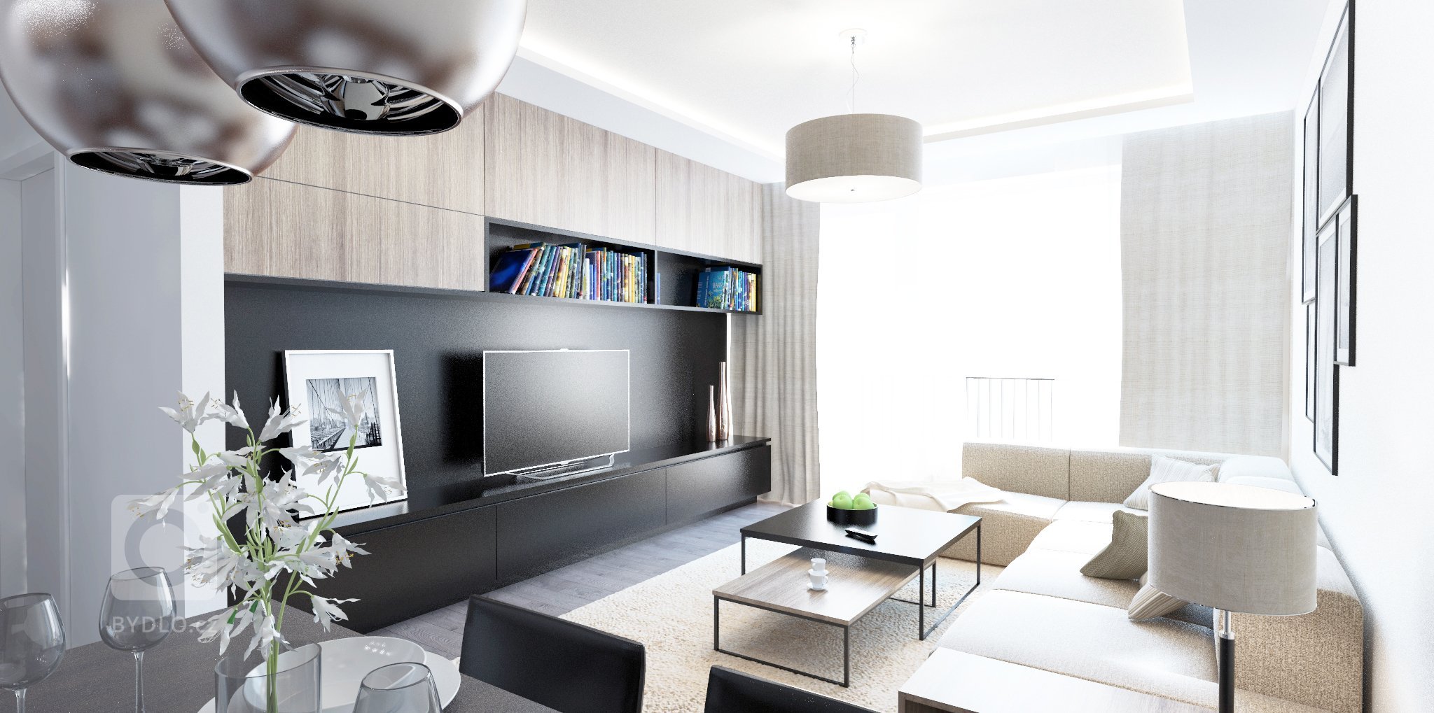 Spojili sme čiernu eleganciu,výraznú kresbu dreva a elegantné doplnky do návrhu bytu v Slnečniciach. Výsledkom je &nbsp;moderne zariadený interiér v zemitých…