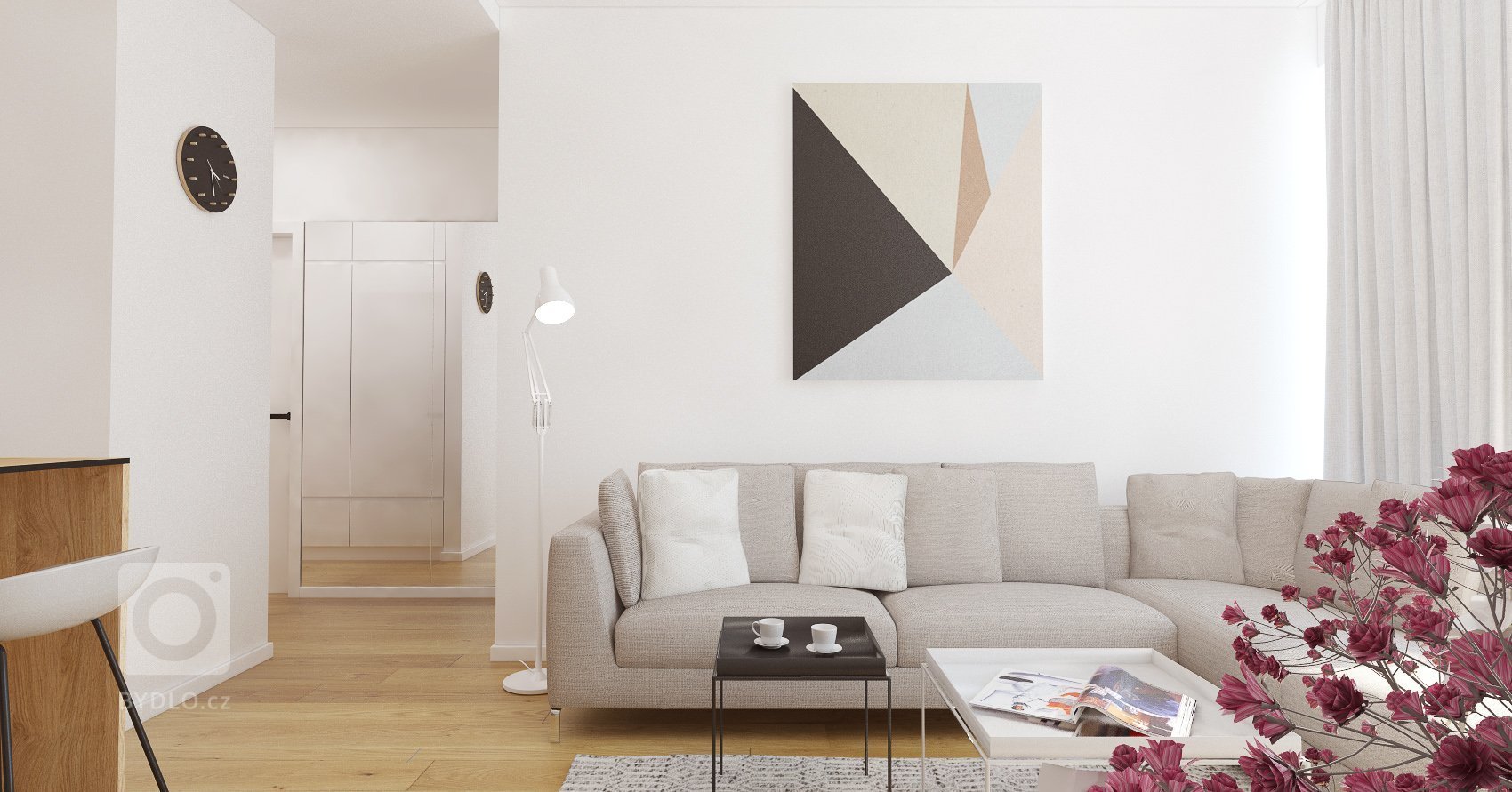 Návrh interiéru bytu v Rezidencia pri Mýte
