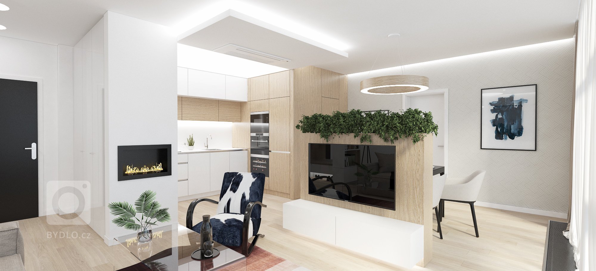 Interiér 2-izbového bytu v Bratislave vyniká konceptom v duchu elegancie, luxusu a zároveň si zachováva útulnú a príjemnú atmosféru&nbsp;
