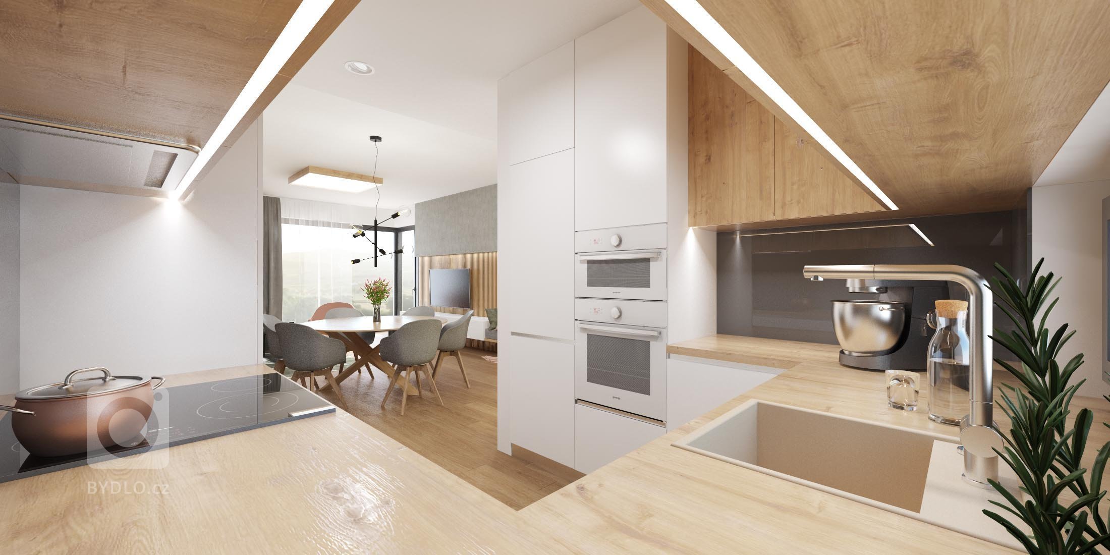 Náš&nbsp;projekt z kategórie rodinných domov sme poňali veľmi elegantne a vzdušne. V interiéri prevládajú farebné akcenty v odtieňoch zelenej a ružovej, ktoré…