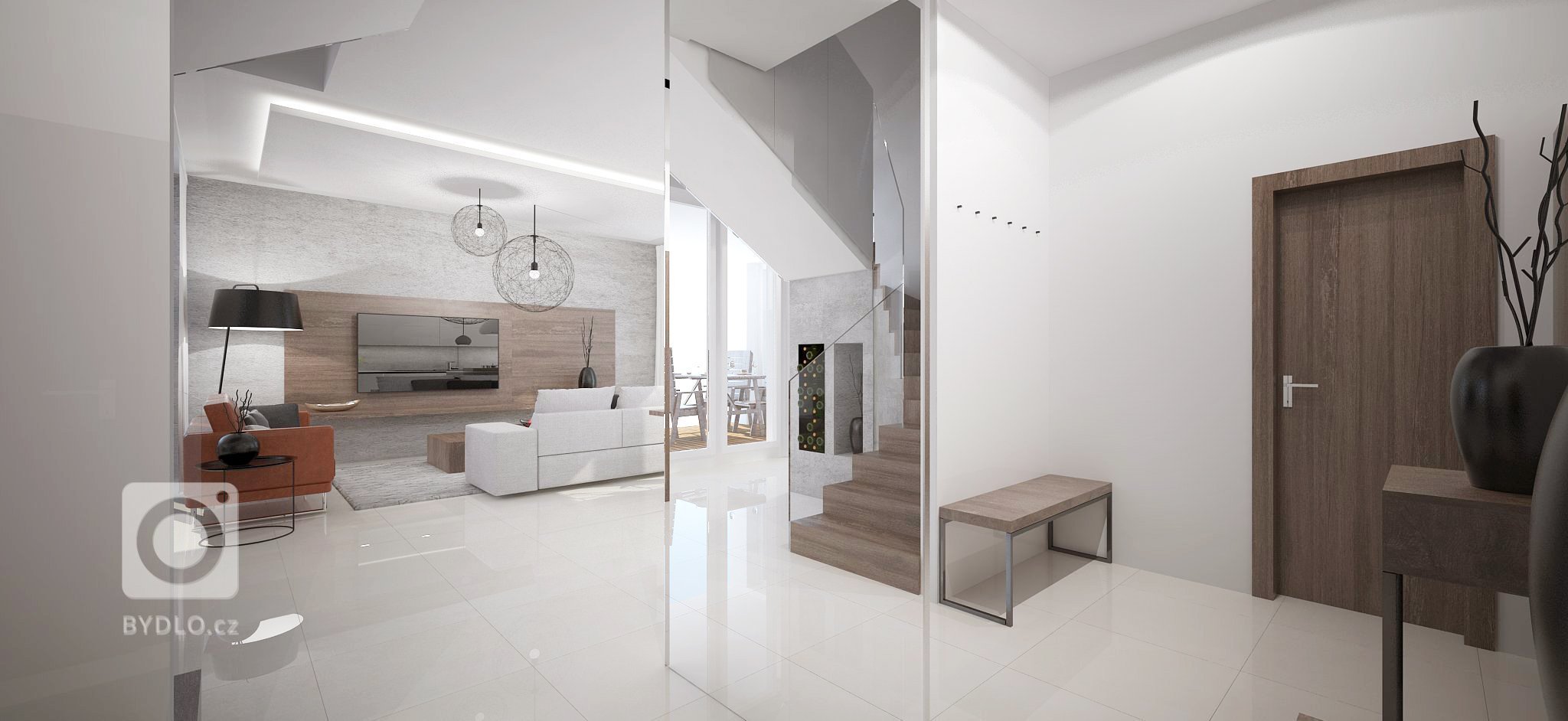 Interiér 5-izbového mezonetového bytu v&nbsp;Bratislavskej Dúbravke je navrhnutý v&nbsp;modernom minimalistickom duchu. Materiálovo sme interiér koncipovali v…