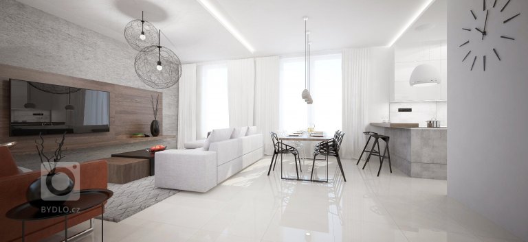 Interiér 5-izbového mezonetového bytu v&nbsp;Bratislavskej Dúbravke je navrhnutý v&nbsp;modernom minimalistickom duchu. Materiálovo sme interiér koncipovali v…