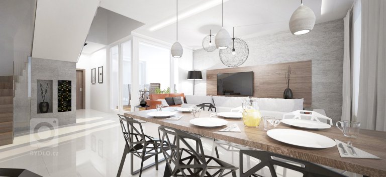 Interiér 5-izbového mezonetového bytu v&nbsp;Bratislavskej Dúbravke je navrhnutý v&nbsp;modernom minimalistickom duchu. Materiálovo sme interiér koncipovali v…