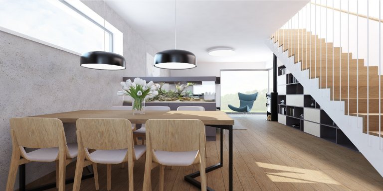 Minimalistický a priestranný interiér rodinného domu v Nitre s originálnymi solitérmi pôsobí harmonicky a čisto. Pri návrhu farebného konceptu sme vychádzali z…