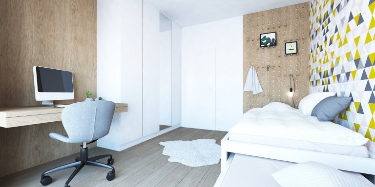 Do zbierky našich interiérov v Slnečniciach pribudol nový byt, v ktorom sme vytvorili plnohodnotné bývanie pre štvorčlennú rodinu. Obľúbený koncept kombinácie…