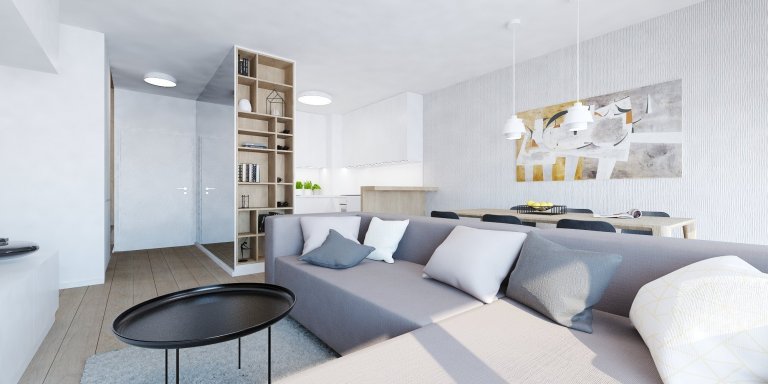 Do zbierky našich interiérov v Slnečniciach pribudol nový byt, v ktorom sme vytvorili plnohodnotné bývanie pre štvorčlennú rodinu. Obľúbený koncept kombinácie…