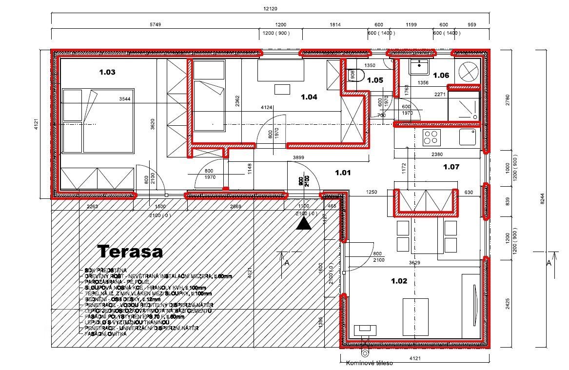 Předaná dřevostavba Easy 64 v&nbsp;obci Zdemyslice. Dřevostavba do tvaru L s&nbsp;dispozicí 3+kk a koupelnou s odděleným WC. &nbsp;Cena této dřevostavby včetně…