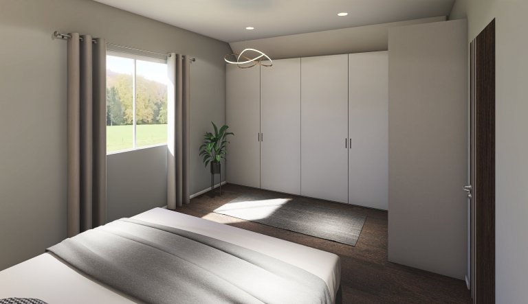 Menší patrová dřevostavba je efektivním řešením menšího pozemku a přesto větší užitné plochy. Přízemí i horní patro mají svoji koupenu. V patře se nachází…