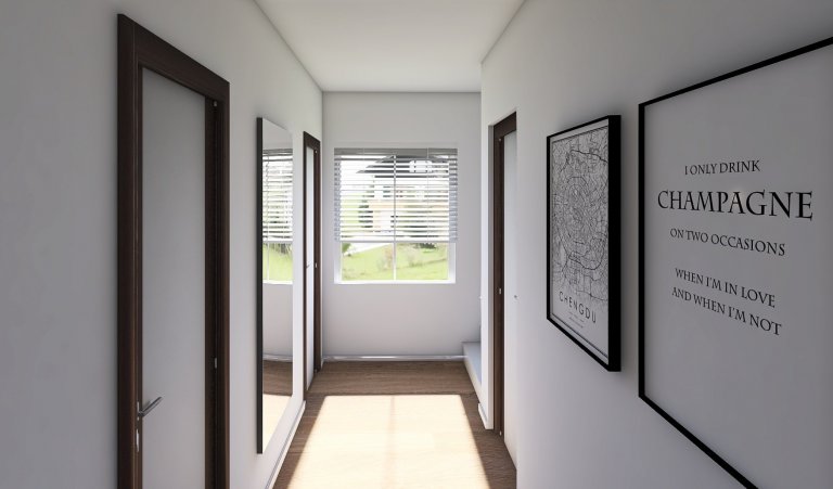 Velmi efektivně řešený dům do patra o dispozicích 5+kk. Přízemý se vyznačuje prostorným obývacím pokojem s kuchyňským koutem o velikosti 45 m2, koupelnou,…