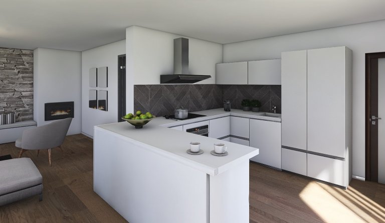 Velmi efektivně řešený dům do patra o dispozicích 5+kk. Přízemý se vyznačuje prostorným obývacím pokojem s kuchyňským koutem o velikosti 45 m2, koupelnou,…