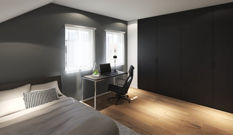 Velmi efektivně řešený dům do patra o dispozicích 5+kk. Přízemý se vyznačuje prostorným obývacím pokojem s kuchyňským koutem o velikosti 45 m2, koupelnou,…