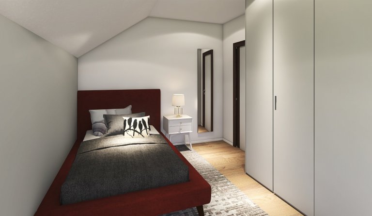 Velmi efektivně řešený dům do patra o dispozicích 5+kk. Přízemý se vyznačuje prostorným obývacím pokojem s kuchyňským koutem o velikosti 45 m2, koupelnou,…