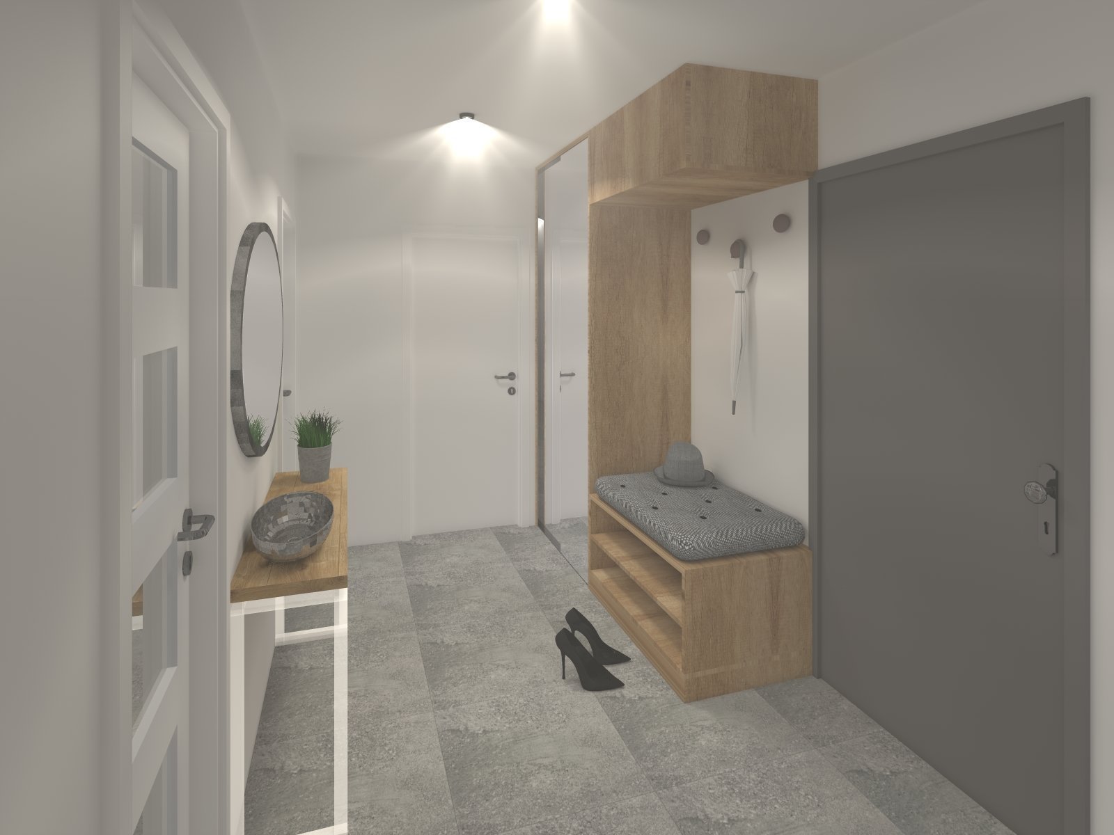 V panelovém domě ze 70. let minulého století si majitelé přáli úpravu bytového jádra. Při této příležitosti došlo i na rekonstrukci chodby tak, aby oba tyto…