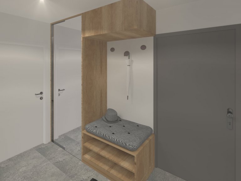 V panelovém domě ze 70. let minulého století si majitelé přáli úpravu bytového jádra. Při této příležitosti došlo i na rekonstrukci chodby tak, aby oba tyto…