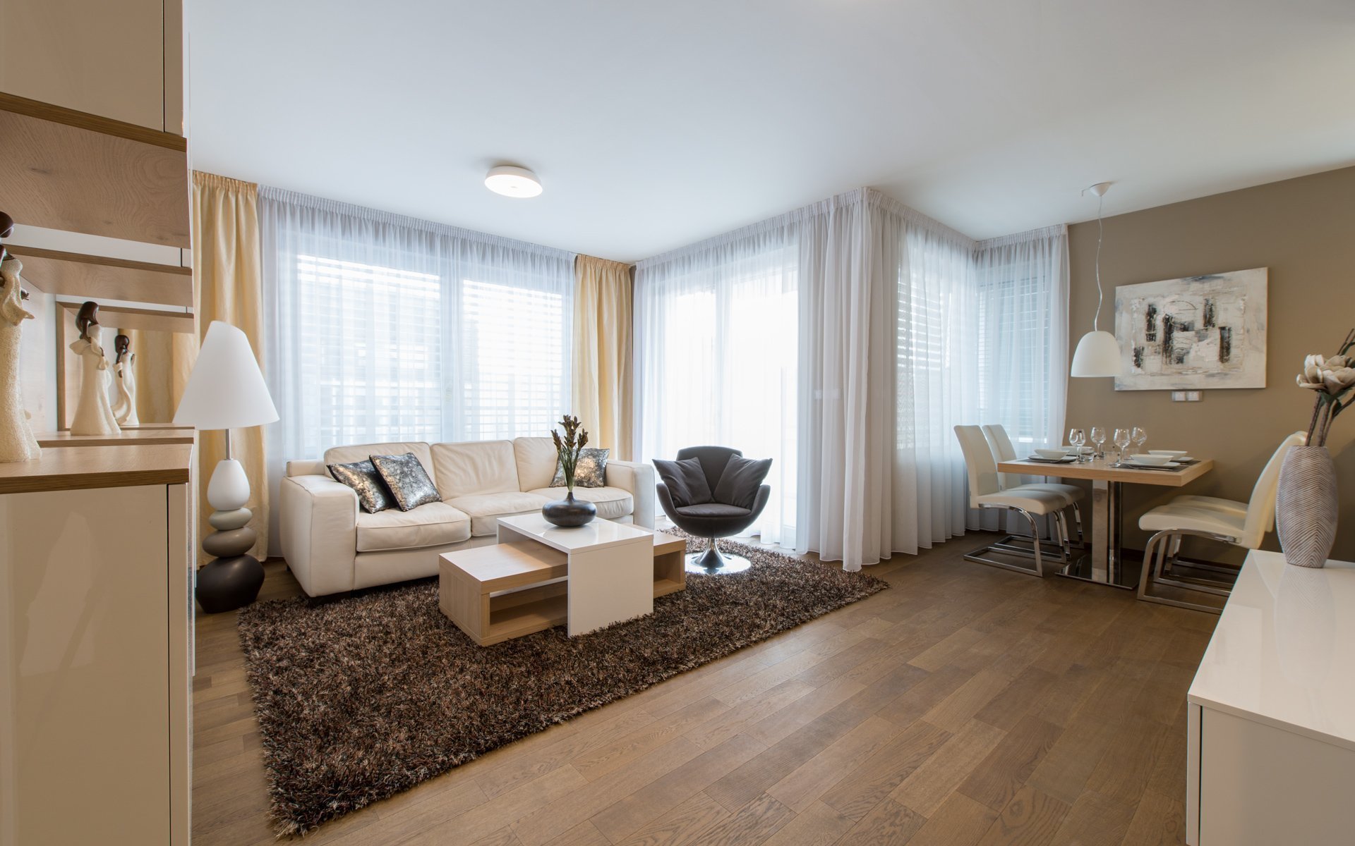 Ukázkový byt&nbsp;plně vybavený&nbsp;nábytkem&nbsp;a&nbsp;dveřmi HANÁK
