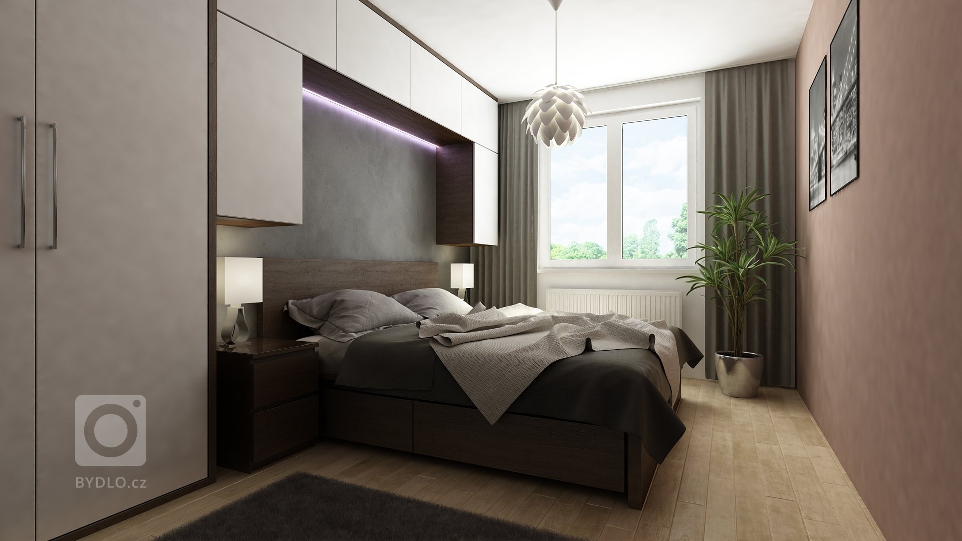 Byt se skládá z&nbsp;ložnice a obývacího prostoru. V hlavním obývacím prostoru na sebe navazují tři funkční zóny &nbsp;- kuchyňský kout, jídelní prostor a…