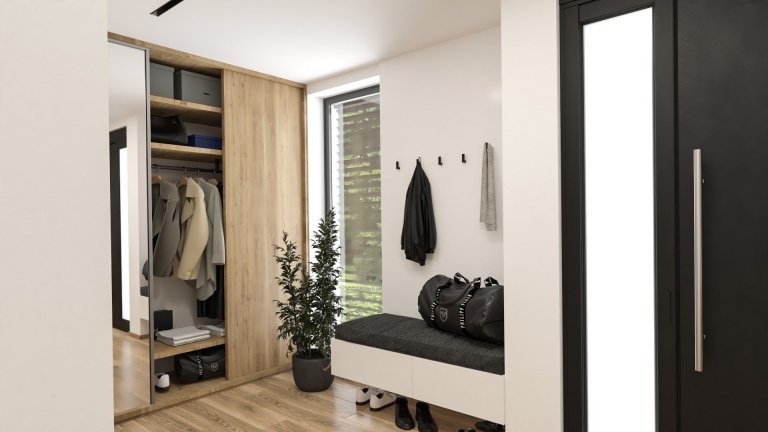 Studie interiéru rodinného domu v Kunovicích