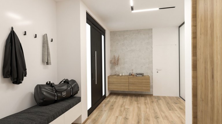 Studie interiéru rodinného domu v Kunovicích