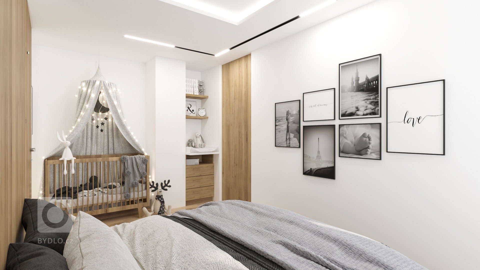 Studie interiéru rodinného domu v Kunovicích