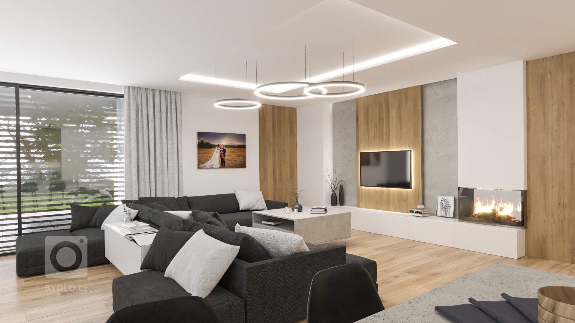 Studie interiéru rodinného domu v Kunovicích