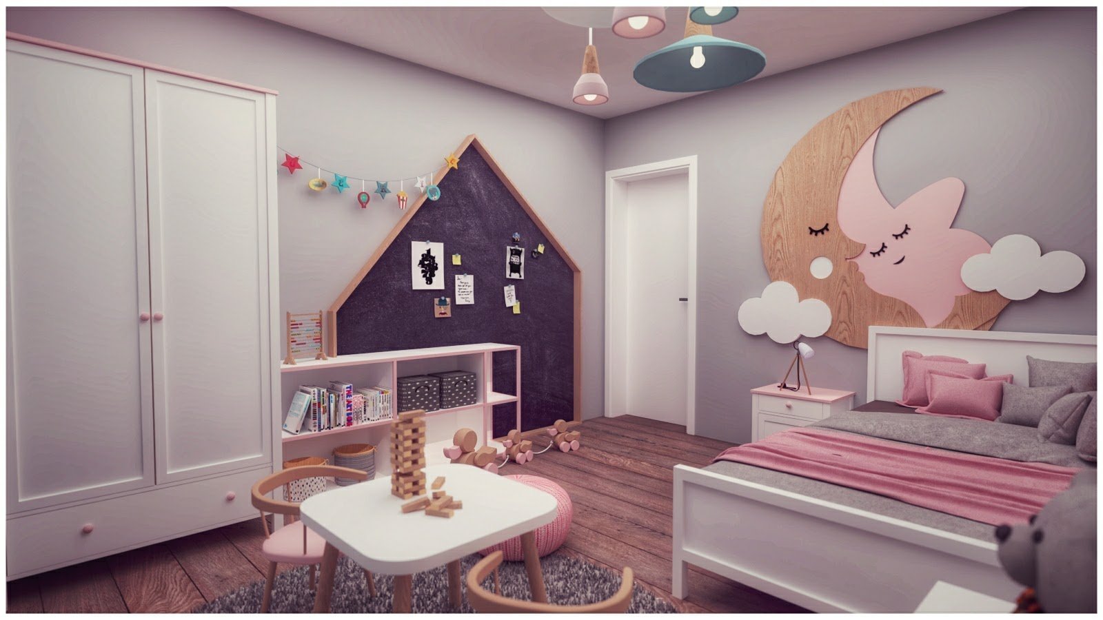 Detská izba je vždy také malé kráľovstvo. Tentokrát mu bude vládnuť malá princezná, ktorej sme návrhom spravili veľkú radosť... :-)
