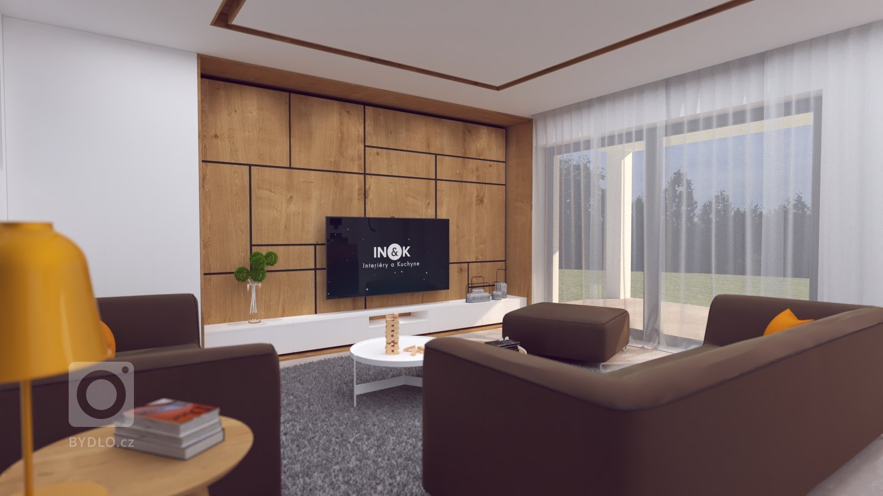 Návrh interiéru, v ktorom sme sa snažili hravým spôsobom zachytiť záujmy a potreby budúcich&nbsp; obyvateľov :-)
