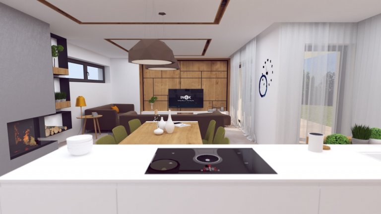 Návrh interiéru, v ktorom sme sa snažili hravým spôsobom zachytiť záujmy a potreby budúcich&nbsp; obyvateľov :-)
