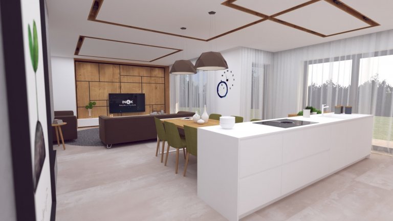 Návrh interiéru, v ktorom sme sa snažili hravým spôsobom zachytiť záujmy a potreby budúcich&nbsp; obyvateľov :-)
