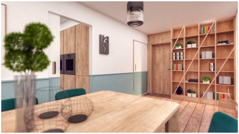 Keby sme chceli tento interiér popísať pár slovami, určite by sme si vybrali tieto: šikmé línie, prírodné materiály, pohoda a hravosť...&nbsp;&nbsp;
